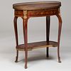 Louis XV/XVI Style Ormolu-Mounted Tulipwood, Fruitwood and Mahogany Marquetry Table Ã  Ã‰crire, in the manner of Topino