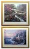 Two Framed Prints By Thomas Kinkade