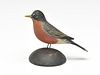 Miniature robin, Elmer Crowell, East Harwich, Massachusetts.