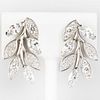 Tiffany & Co. Platinum and Diamond Floral Earrings