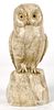 Walter Gebler carved marble owl