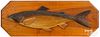 Vermont carved and painted pine fish plaque