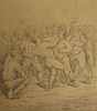 ROWLANDSON, Thomas. Ink on Paper. Boxing Match.