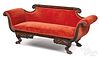 Mid Atlantic classical mahogany sofa, ca. 1830