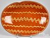New Jersey redware oval loaf dish