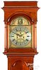 Philadelphia Queen Anne mahogany tall case clock