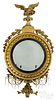 Carved giltwood convex mirror, ca. 1800