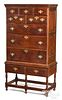Chester County William and Mary walnut chest