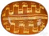 Extraordinary Pennsylvania redware oval loaf dish