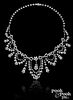 18k white gold and diamond necklace