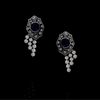 Amethyst, Diamond, Pearl and 14K Earrings