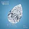 4.02 ct, D/VS1, Pear cut GIA Graded Diamond. Appraised Value: $417,000 