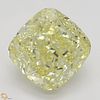 2.01 ct, Natural Fancy Yellow Even Color, VVS2, Cushion cut Diamond (GIA Graded), Appraised Value: $51,900 