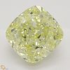 1.26 ct, Natural Fancy Yellow Even Color, IF, Cushion cut Diamond (GIA Graded), Appraised Value: $20,600 
