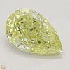 1.50 ct, Natural Fancy Yellow Even Color, VS2, Pear cut Diamond (GIA Graded), Appraised Value: $36,400 