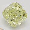1.72 ct, Natural Fancy Light Yellow Even Color, VS2, Cushion cut Diamond (GIA Graded), Appraised Value: $20,600 