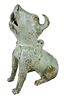 Early Chinese Green Glazed Pottery Dog