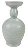 Large Chinese Celadon Glazed Earthenware Vase