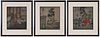 Group of Three Framed Chinese Paintings