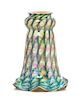 A Quezal Iridescent Glass Shade, Height 6 5/8 inches.