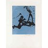 ROBERT MOTHERWELL, Gesto Azul, 1988, Firmado Grabado al aguatinta 40 / 75, 49 x 40 cm imagen / 87 x 65 cm papel