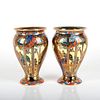 Wedgwood Lustre Vases, Lahore Pattern Z5266, Pair