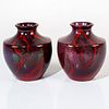 Pair of Royal Doulton Flambe High Fired Vases