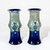 Pair of Royal Doulton Art Nouveau Vases