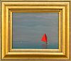 Robert Stark Oil on Canvas "Red Sail"