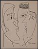 Ernst Kirchner, Manner of/ Attributed: Three Faces