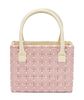 A Chanel Pink Resin Tile Rare Handbag, 8.5" x 6.5" x 3.5".