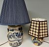 Two Stoneware Table Lamps