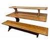 OAK TABLE WITH TWO BENCHES