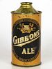 1937 Gibbons Ale 12oz Low Profile Cone Top Can 164-25 Wilkes-Barre Pennsylvania