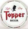 1958 Topper Beer 12 inch tray Rochester New York