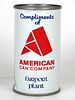 1972 American Can Co. Fairport Plant 12oz Unpictured. 