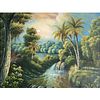 Original Oil Painting on Canvas, Tropical Landscape