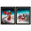 Pair Of Framed Gary Hostellero Prints, War And Peace