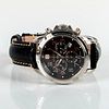 Wenger GST Chrono Black Leather Quartz Watch