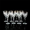 8pc Marquis Waterford Wine Glasses, Hanover Gold