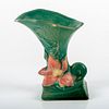 Roseville Style Pottery Cornucopia Vase