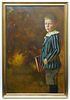 Schuster-Woldan Oil on Canvas, Portrait of a Boy.