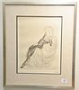 Al Hirschfeld (1903-2003) etching of Marlene Dietrich, signed in pencil lower right Hirschfeld, numbered in pencil lower left 66/200...