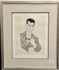 Al Hirschfeld (1903-2003) etching of Cary Grant, signed in pencil lower right Hirschfeld, numbered in pencil lower left 30/160, 12 3...