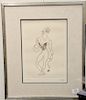 Al Hirschfeld (1903-2003) etching of Baryshnikov with Rose, signed in pencil lower right Hirschfeld, numbered in pencil lower left 1...