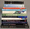 Twelve coffee table books to include Papi's "Stage Jewels", Loring's "Tiffany in Fashion", Meylon's "Queen's Jewels", Neret's "Bouch...