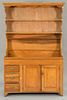 Primitive dry sink mounted with hutch top. ht. 76 in.; wd. 48 in.