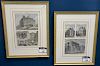 Set of ten Harpers Weekly hand colored lithographs, framed and matted by Wesley Allen Framemakers.average size 15" x 10" sight sizeProvenance: Propert