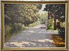 Paul Sibley oil on canvas Main Sunny Summer Street, signed lower right Sibley. 26" x 36"