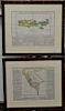 Set of four maps  Geographical, Historical, and Statistical Maps of Peru, Chili, Jamaica, and The Virgin Islands Plate #'s 50, 5...